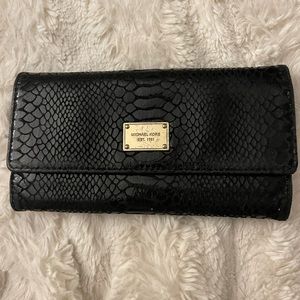 Michael Kors Snakeskin Continental Wallet